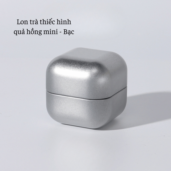 Lon trà thiếc hình quả hồng mini, hộp đựng trà nhỏ gọn mẫu mới - HVL TEA
