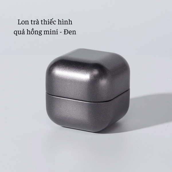 Lon trà thiếc hình quả hồng mini, hộp đựng trà nhỏ gọn mẫu mới - HVL TEA