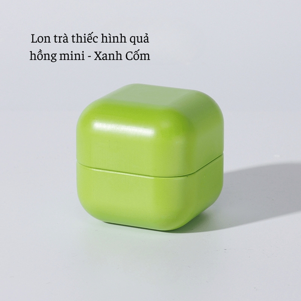 Lon trà thiếc hình quả hồng mini, hộp đựng trà nhỏ gọn mẫu mới - HVL TEA