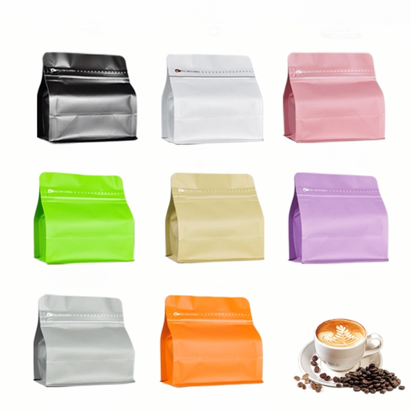 Túi kraft nhôm niêm phong có van khí mẫu mới - HVL TEA