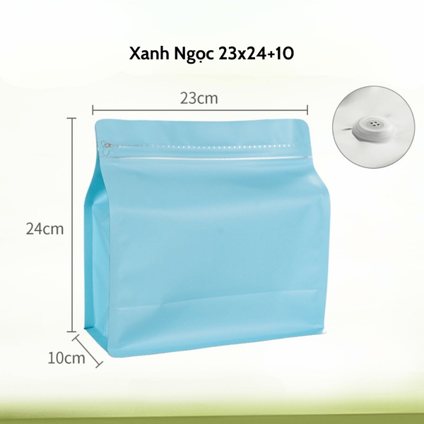 Túi kraft nhôm niêm phong có van khí mẫu mới - HVL TEA