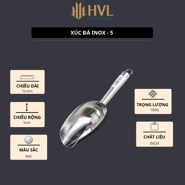 Xúc đá inox