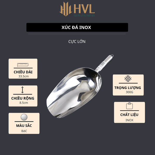 Xúc đá inox