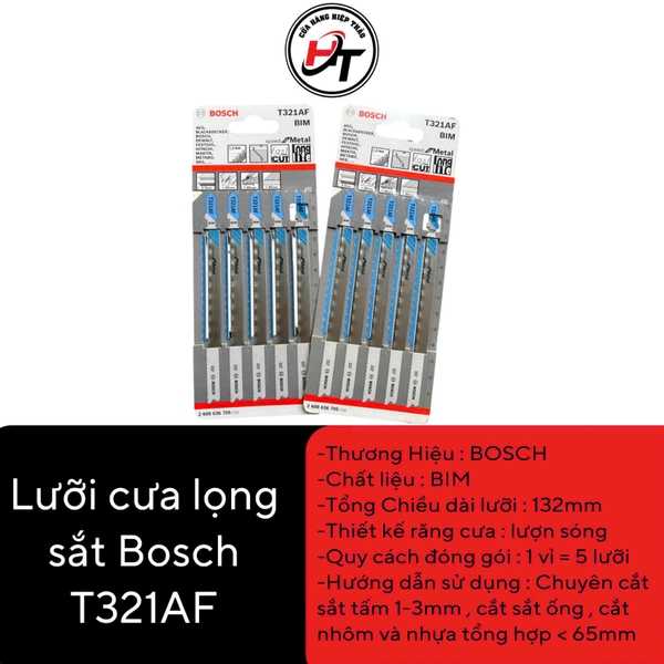 Lưỡi cưa lọng inox Bosch T321AF sọc sắt BIM chính hãng LCL-B-321 Kim ...