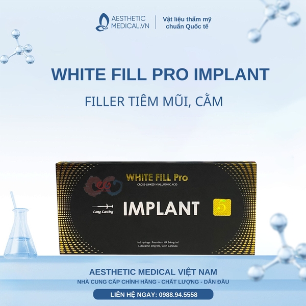 WHITE FILL PRO IMPLANT / FILLER TIÊM MŨI, CẰM