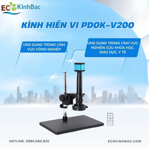 Mua Kính Hiển Vi PDOK-V2000 Chính Hãng: Tích Hợp Camera 16MP, Đèn LED