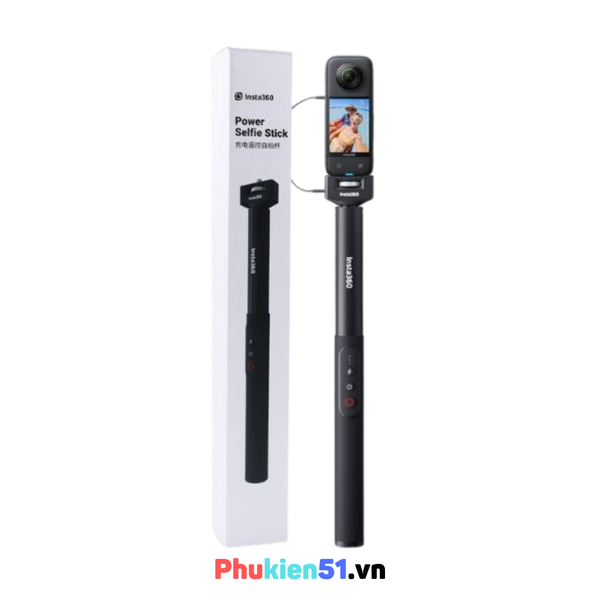 INSTA360 POWER SELFIE STICK -Gậy tàng hình tích hợp sạc dành cho Insta360 4500mAh