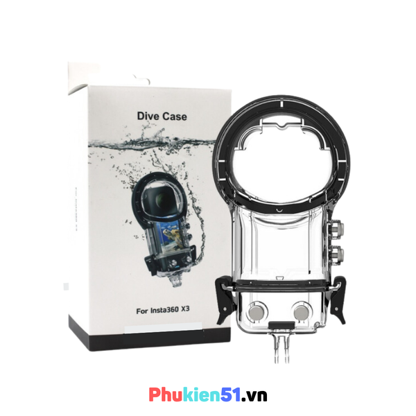 Insta360 One X3 Dive Case Chính Hãng - Phụ kiện chống nước bơi lặn cho Insta360 One X3
