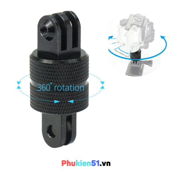 Khớp kim loại xoay 360 độ gắn máy quay GoPro ActionCam