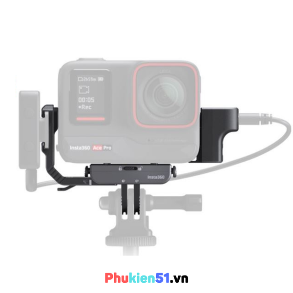 Bộ phụ kiện gắn Mic Adapter hỗ trợ Insta360 Ace Ace Pro nhanh chóng thuận tiện - Hàng Chính Hãng