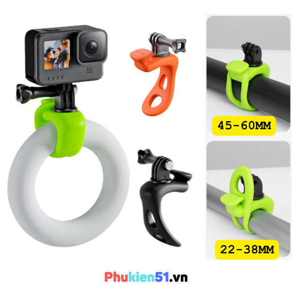 Đai cao su TELESIN xoay 360 cố định ActionCam , Gopro, Osmo Action Ace Pro