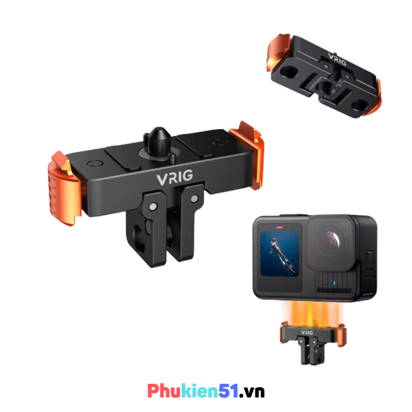 Đế Vrig Ac 28 thao tác nhanh Gopro 13 Black nam châm chắc chắn