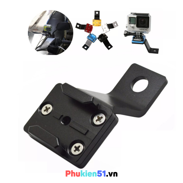 Pass chân gương gắn Gopro ActionCam lên xe máy cực kì chắc chắn