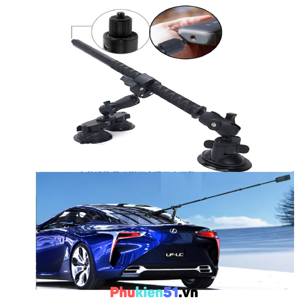 Bộ phụ kiện hít mặt kính oto dành cho Insta360 - Gopro Max