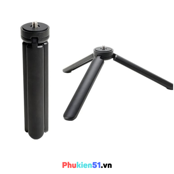Tripod hợp kim nhôm gấp gọn bằng có ốc 1/4'' cho máy ảnh Gimbal