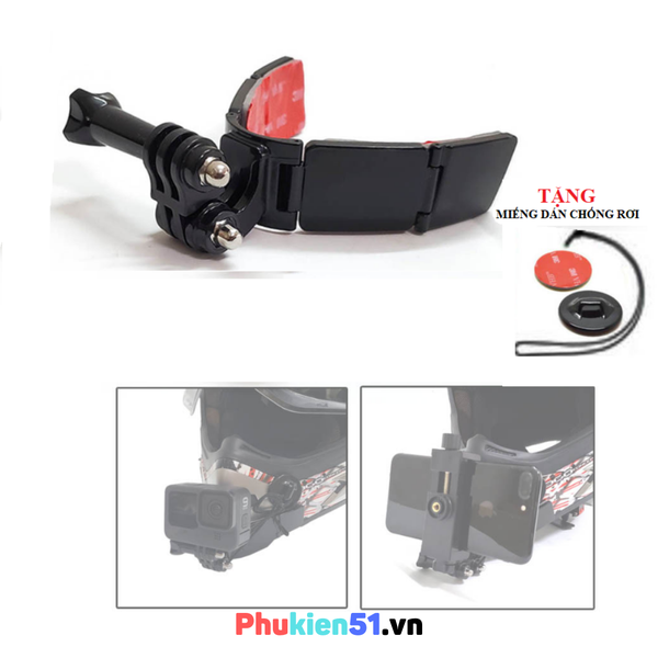 Mount dán cằm TUYU cao cấp dành cho mọi loại nón Fullface gắn ActionCam Gopro