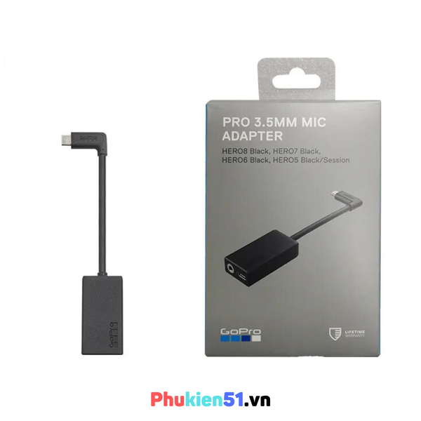 Adapter Mic cho Gopro Hero 5 6 7 8 9 10 11 Black Chính Hãng Gopro