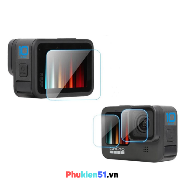 Cường Lực Màn Hình Gopro Hero  12 11 10 9 8 7 6 5 Black