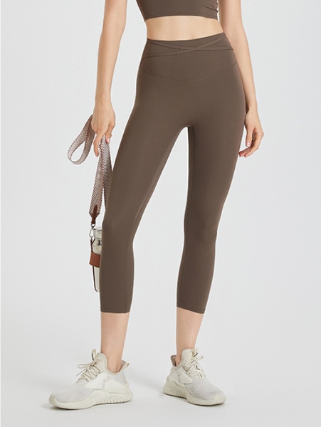 Quần legging trơn dáng lửng