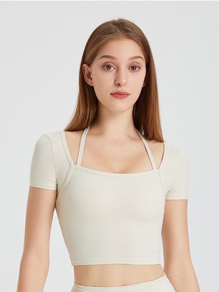 Áo tập croptop có tay