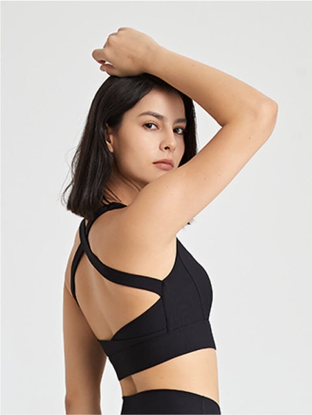 Áo tập croptop quai lưng chéo