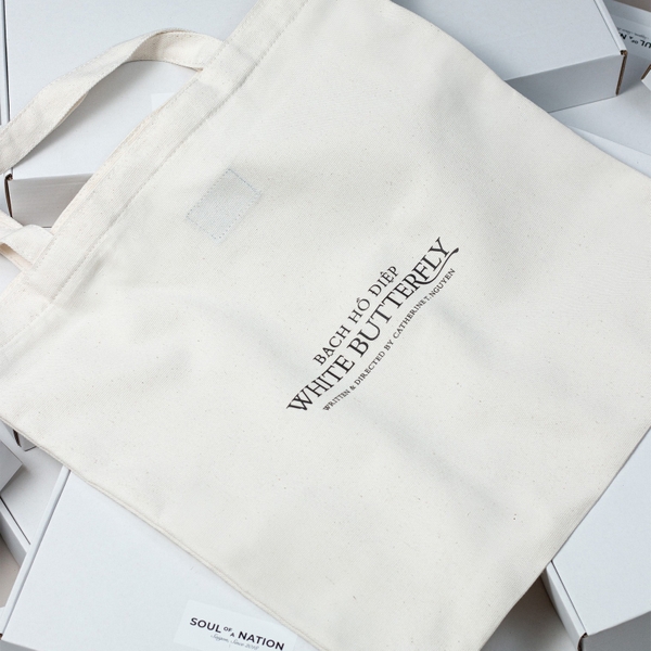 Dự án Túi tote in theo yêu cầu White Butterfly