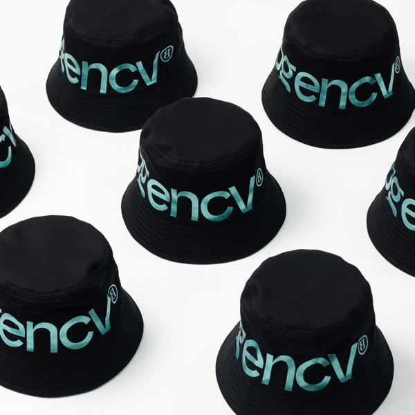 Dự án Nón bucket đồng phục in nhũ kim BGENCY theo yêu cầu