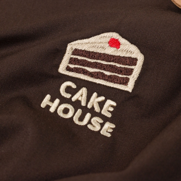 Dự án Tạp dề đồng phục thêu Cake House theo yêu cầu