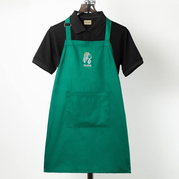 Dự án Tạp dề đồng phục thêu Selene Coffee theo yêu cầu