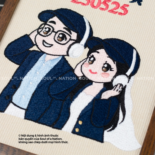 Dự án thêu hình chuyển chibi 