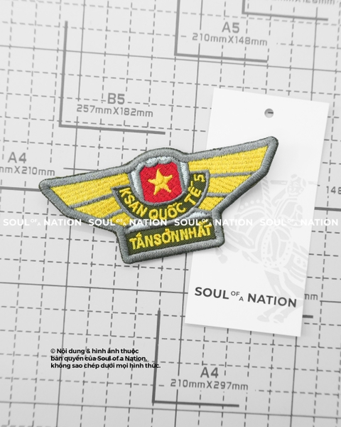 Patch thêu hình ôm viền KSAN QUỐC TẾ 5 theo yêu cầu