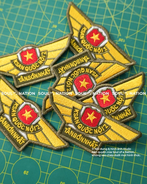 Patch thêu hình ôm viền Khách Sạn Quốc Nội Tân Sơn Nhất theo yêu cầu