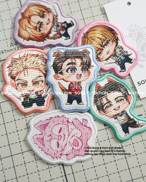 Patch in hình ôm viền Nhóm nhạc Hàn Quốc theo yêu cầu