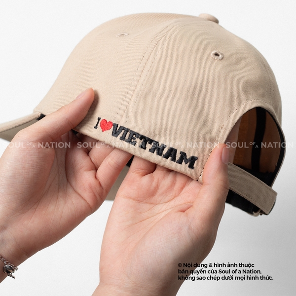 Dự án Nón lưỡi trai thêu I LOVE VIETNAM theo yêu cầu