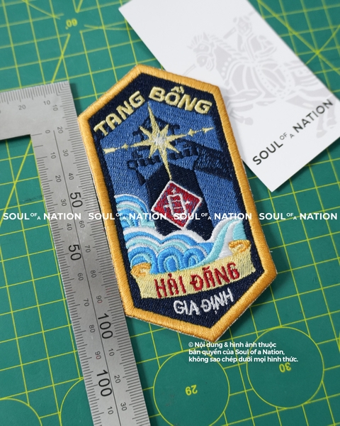 Patch thêu hình ôm viền Ngọn Hải Đăng theo yêu cầu