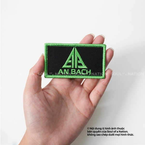 Patch thêu hình chữ nhật An Bách theo yêu cầu
