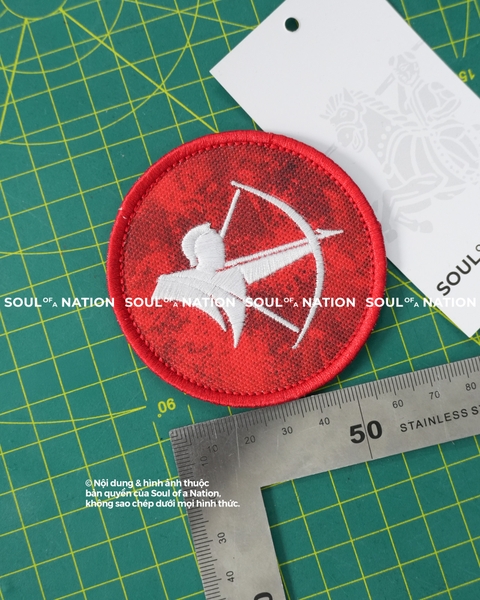 Patch in thêu hình tròn Bắn cung theo yêu cầu