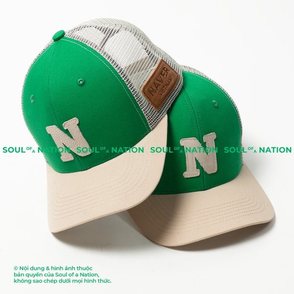 Dự án Nón trucker đồng phục patch da thêu Naver theo yêu cầu