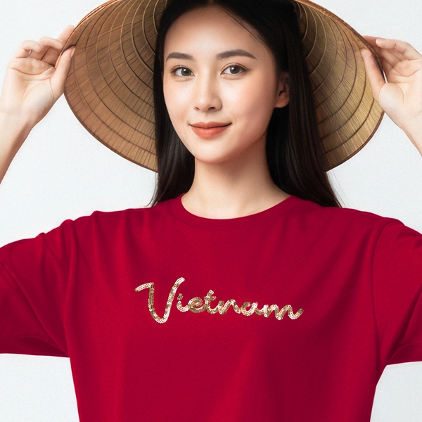 Áo Thun - Thêu Sequin Vietnam