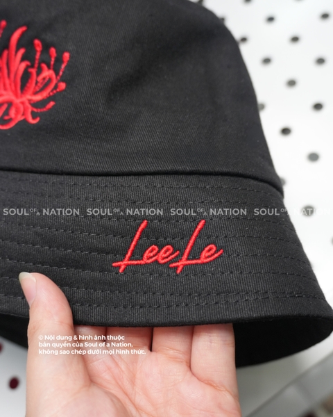 Dự án Nón bucket thêu Hoa bỉ ngạn theo yêu cầu
