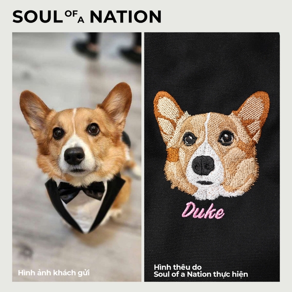 Dự án thêu pet chó Duke