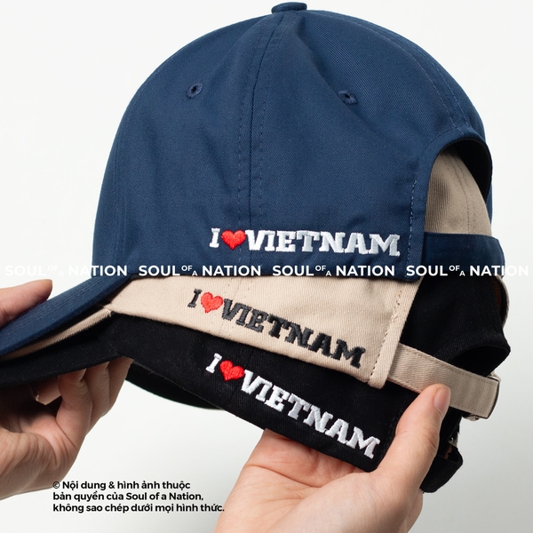 Dự án Nón lưỡi trai thêu I LOVE VIETNAM theo yêu cầu