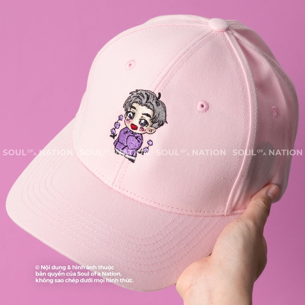 Dự án Nón lưỡi trai thêu chibi Bùi Công Nam theo yêu cầu