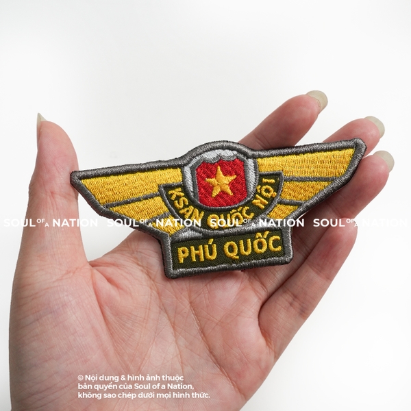 Patch thêu hình ôm viền Khách Sạn Quốc Nội Phú Quốc theo yêu cầu