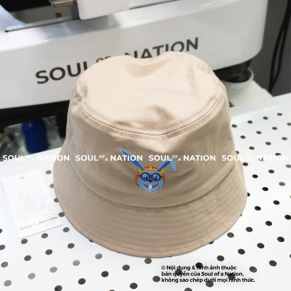 Dự án Nón bucket thêu theo yêu cầu Con Thỏ