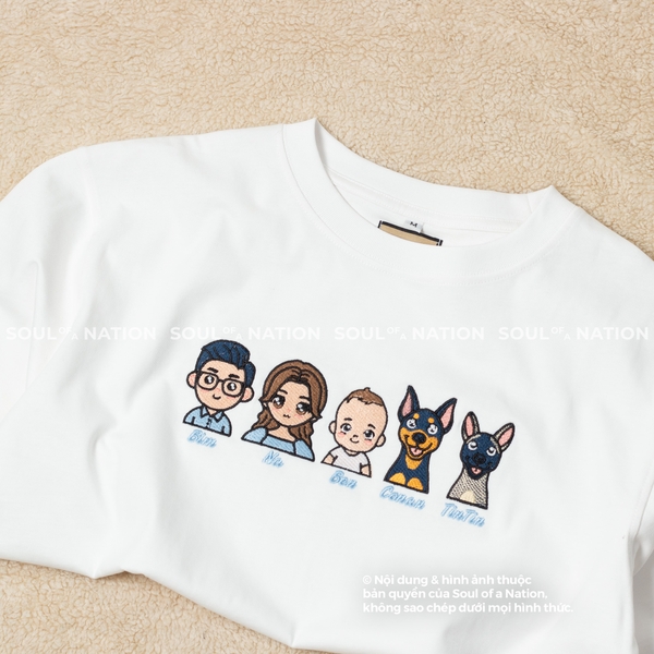 Dự án thêu hình chuyển chibi Bin Na Ben Family Xuân Nghi
