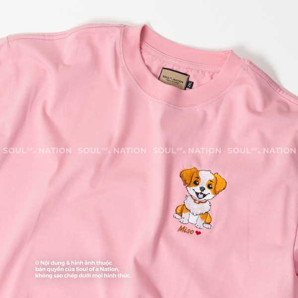 Dự án thêu hình chuyển chibi chó Miso