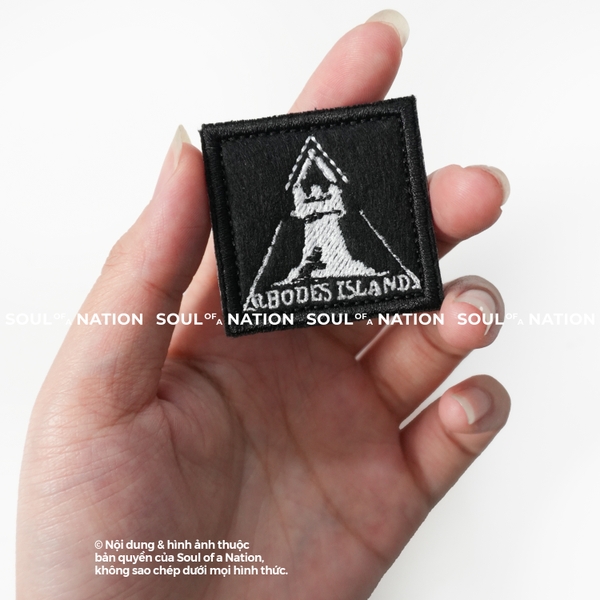 Patch thêu hình vuông ENDFIELD RHODESISLAND theo yêu cầu