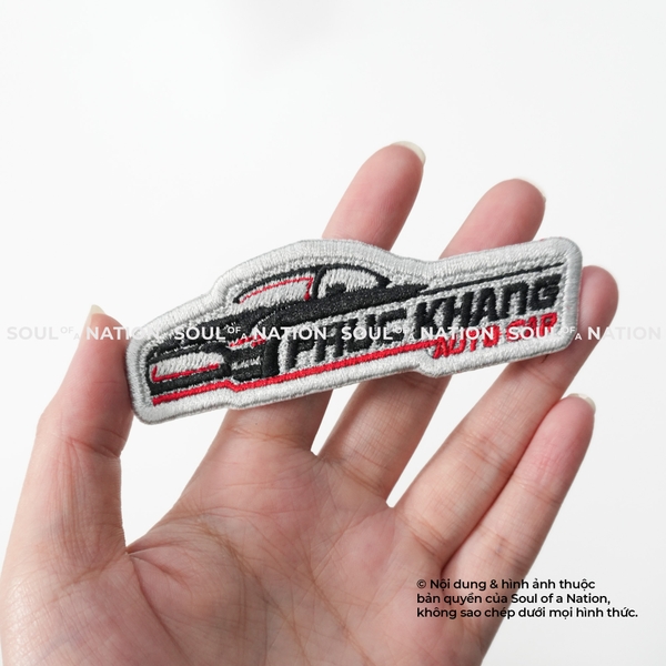Patch thêu hình ôm viền PhucAn Auto theo yêu cầu