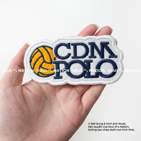 Patch thêu hình ôm viền CDM Polo theo yêu cầu